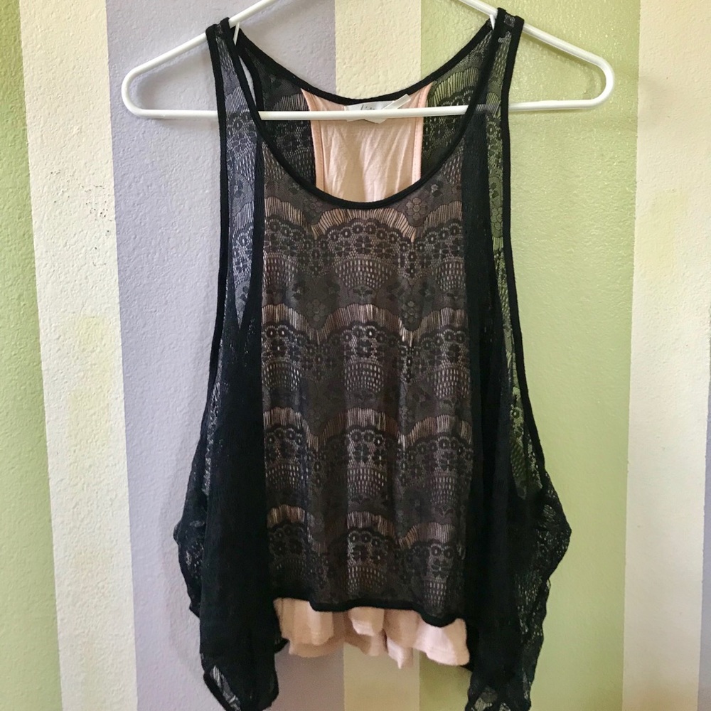 PacSun Dual Layer Lace Tank Top